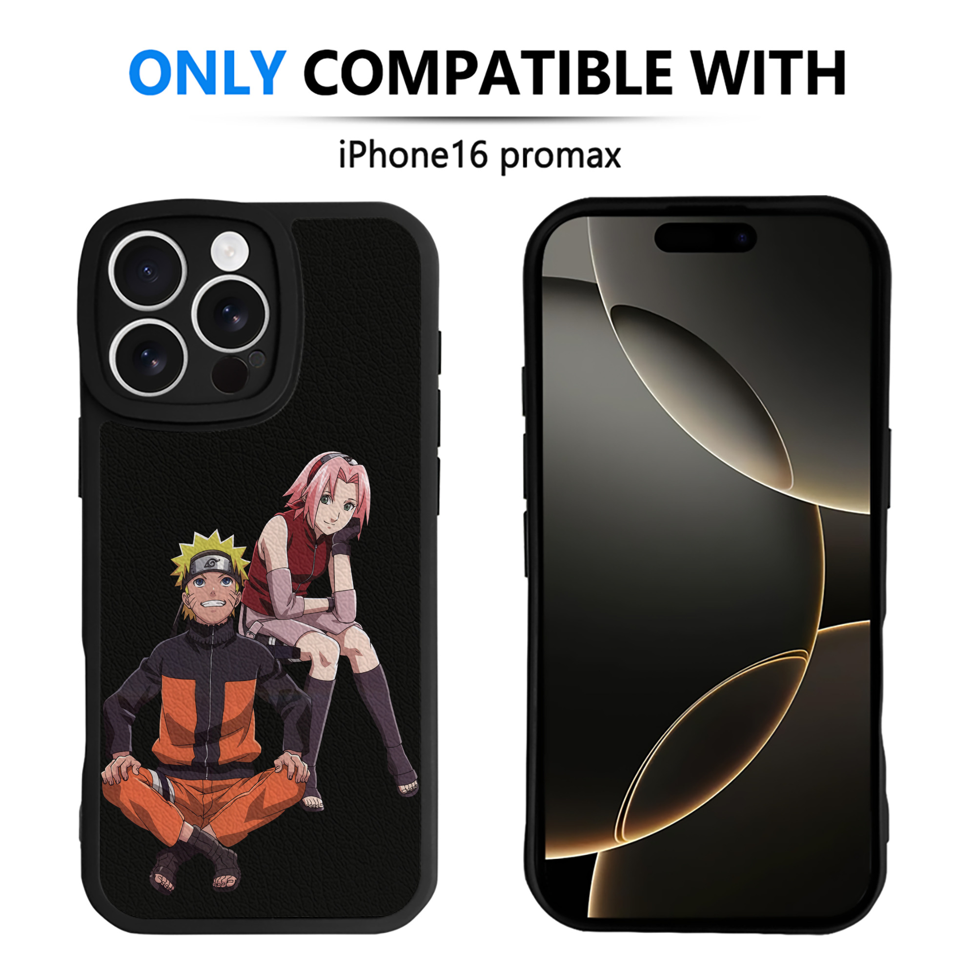 （画像用） NARUTO -ナルト- うずまき ナルト Uzumaki Naruto 【iPhone 16シリーズ対応】シリコンスマホケース（レザー調） 材質：シリコン